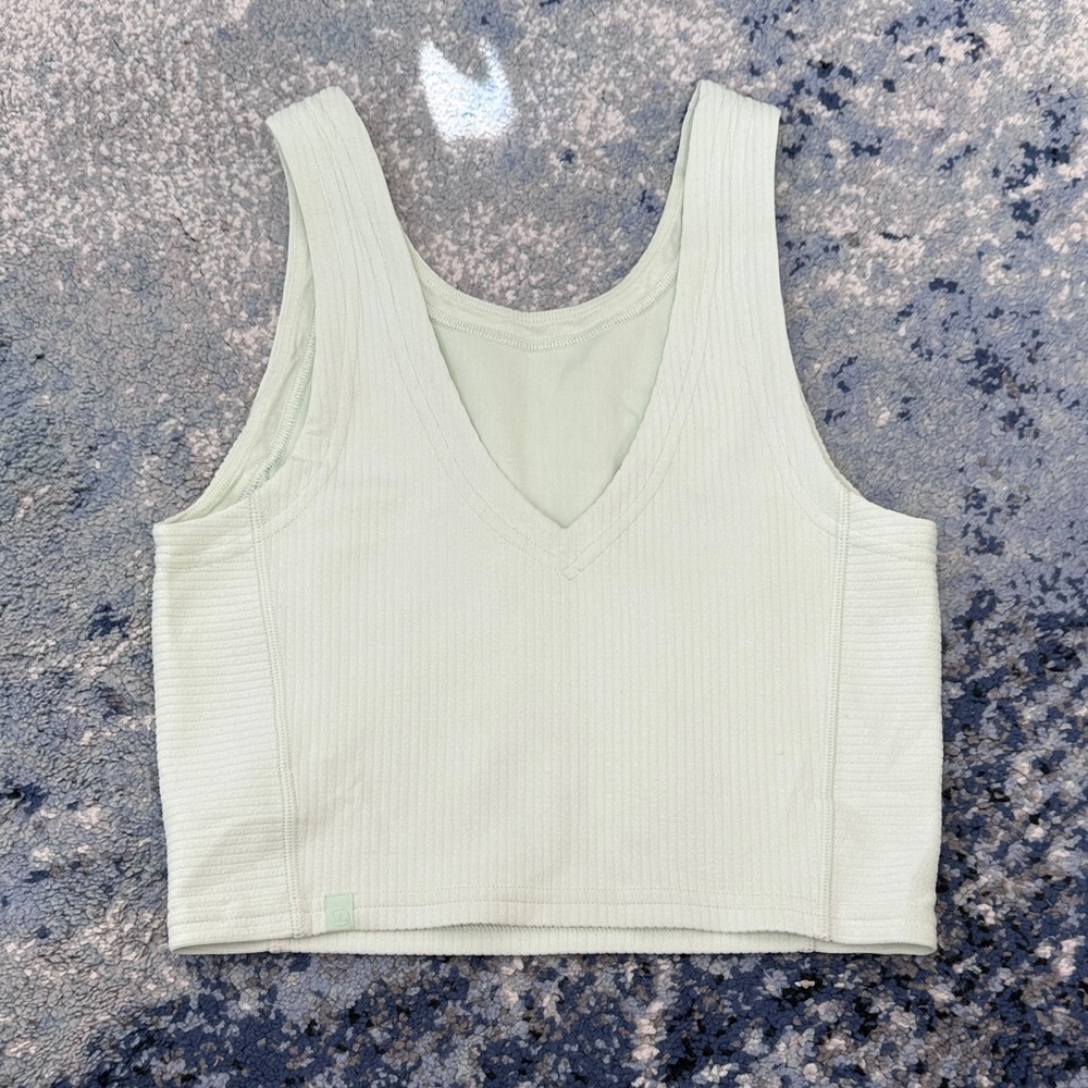 Lululemon Athletica Light Green Tank Top